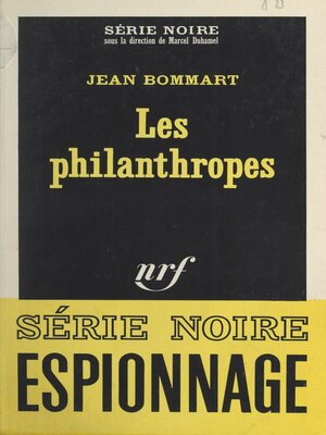 cover image of Les philanthropes
